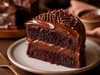 Foto ilustrativa — bolo de chocolate com brigadeiro (imagem genérica)
