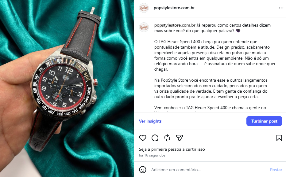 Post gerado pelo CopyFlow — relógio TAG Heuer